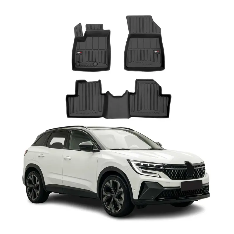 OMAC Tapis de sol pour Renault Austral RHN 2022-2026 Mild Hybrid 3 pièces TPE
