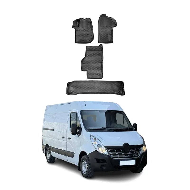 OMAC Tapis de sol pour Renault Master 2010-2024 sur mesure en caoutchouc 4Pcs