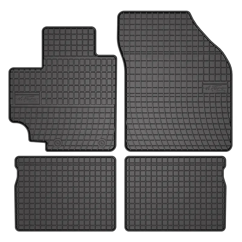 OMAC Tapis de Sol pour Suzuki Celerio 2014-2021 Caoutchouc Noir