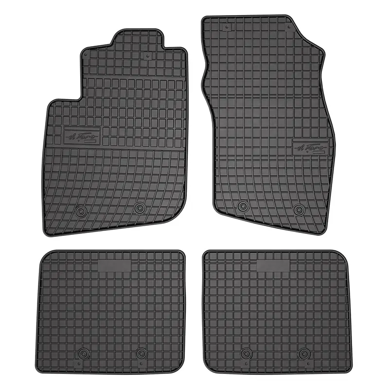 OMAC Tapis de Sol pour Volvo S40 1995-2004 Caoutchouc Noir