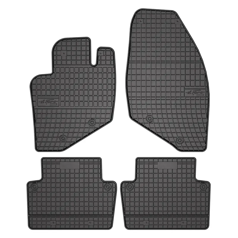 OMAC Tapis de Sol pour Volvo S60 2000-2010 Caoutchouc Noir