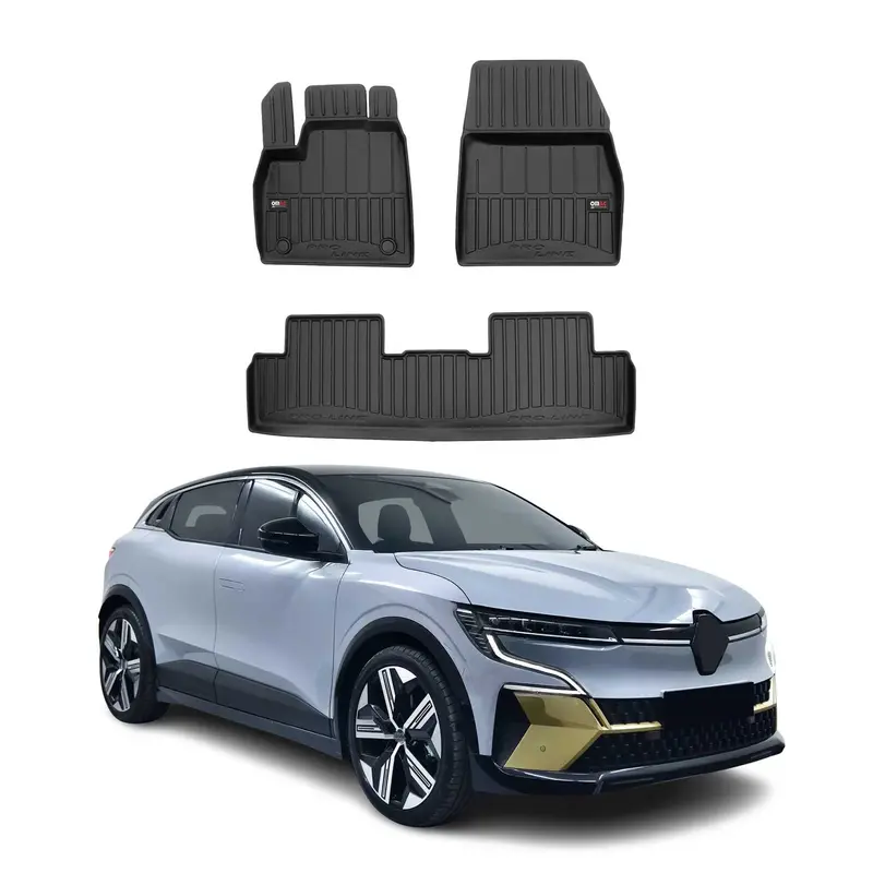 OMAC Tapis de sol sur mesure pour Renault Megane E-TECH 2022-2026 3 pièces TPE
