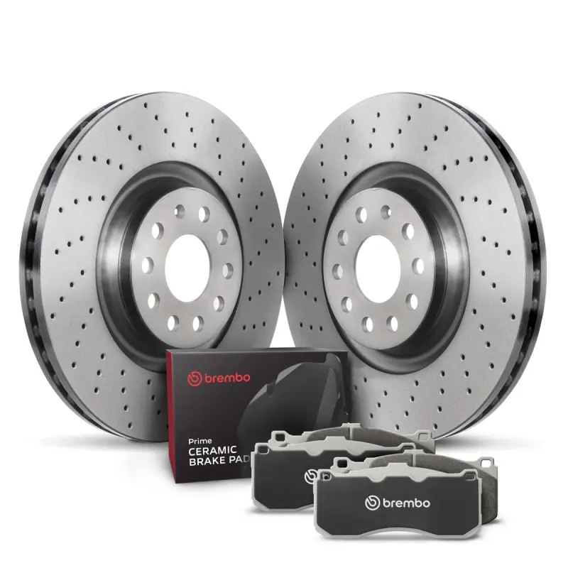 Paire de disques de frein sport arrière + plaquettes céramique - 09.A200.1X  + P85095N