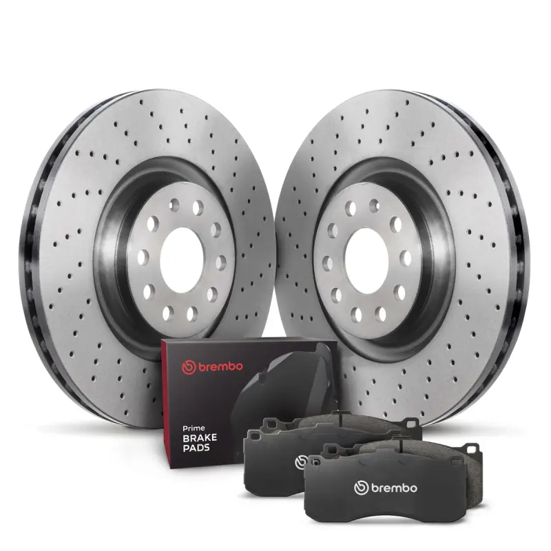 Paire de disques de frein sport avant + plaquettes - 09.C306.1X + P85144
