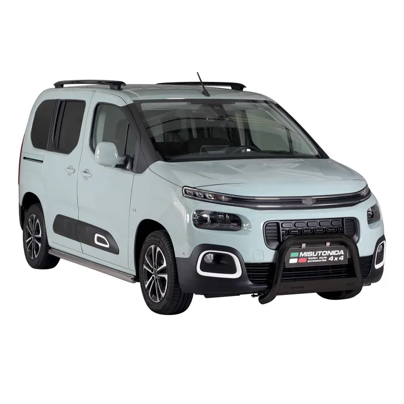 Pare-buffle Avant pour Citroen Berlingo 2018-2026 63 mm en Acier Noir