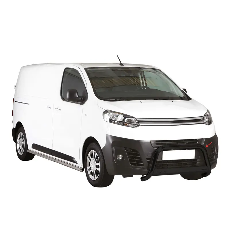 Pare-buffle Avant pour Citroen Jumpy SpaceTourer 2016-2026 63 mm en Acier Noir