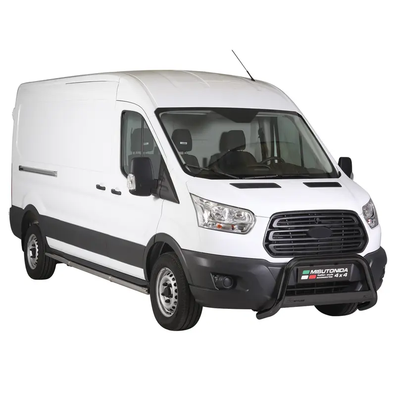 Pare-buffle Avant pour Ford Transit 2015-2026 63 mm en Acier Noir
