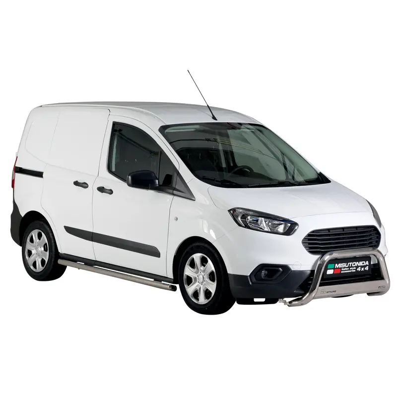 Pare-buffle Avant pour Ford Transit Courier I 2018-2023 FL 63 mm en Acier Gris