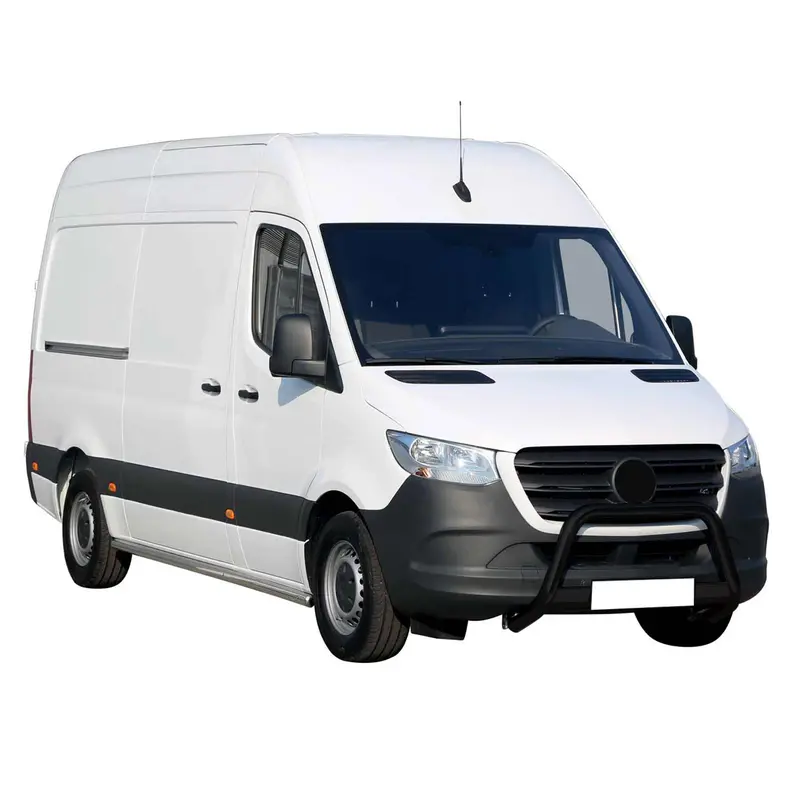 Pare-buffle Avant pour Mercedes Sprinter 2018-2026 63 mm en Acier Noir