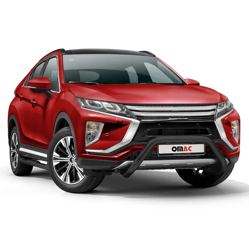 Pare-Buffle Avant Pour Mitsubishi Eclipse Cross 2018-2019 Acier Noir