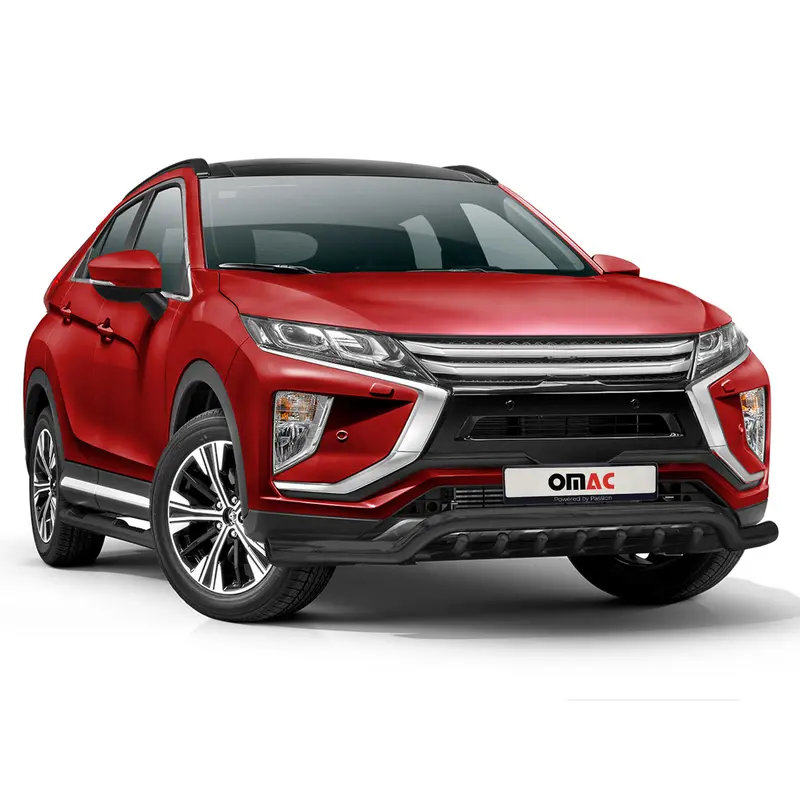 Pare-Buffle Avant Pour Mitsubishi Eclipse Cross 2018-2019 en Acier Argent