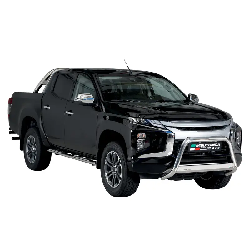 Pare-buffle Avant pour Mitsubishi L200 2019-2023 63 mm en Acier Gris