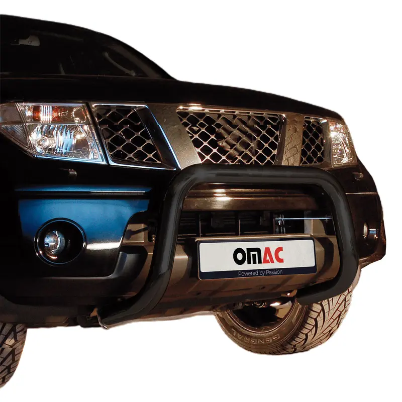 Pare-Buffle Avant Pour Nissan Pathfinder 2010- Acier Inoxydable Noir