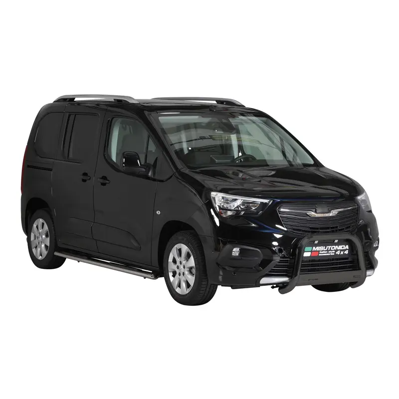 Pare-buffle Avant pour Opel Combo E 2019-2026 63 mm en Acier Noir
