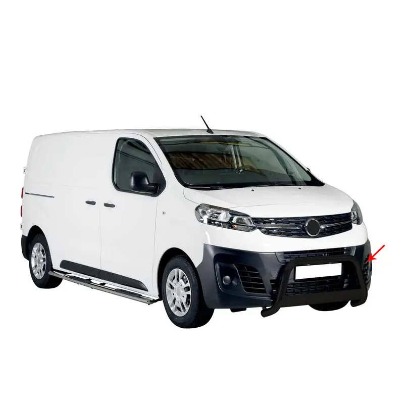 Pare-buffle Avant pour Opel Vivaro C 2019-2026 63 mm en Acier Noir