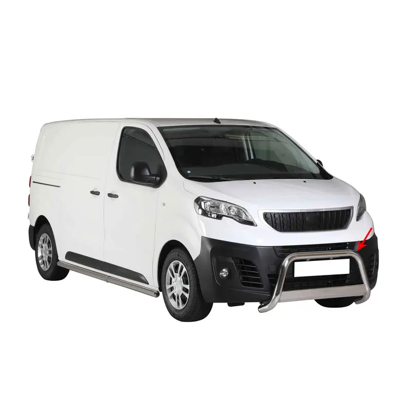 Pare-buffle Avant pour Peugeot Expert 2016-2026 63 mm en Acier Gris
