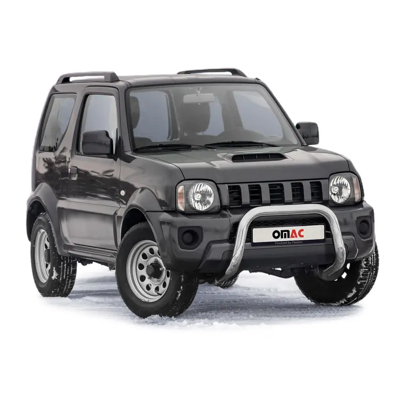 Pare-Buffle Avant Pour Suzuki Jimny 2012-2018 en Acier Inoxy Argent