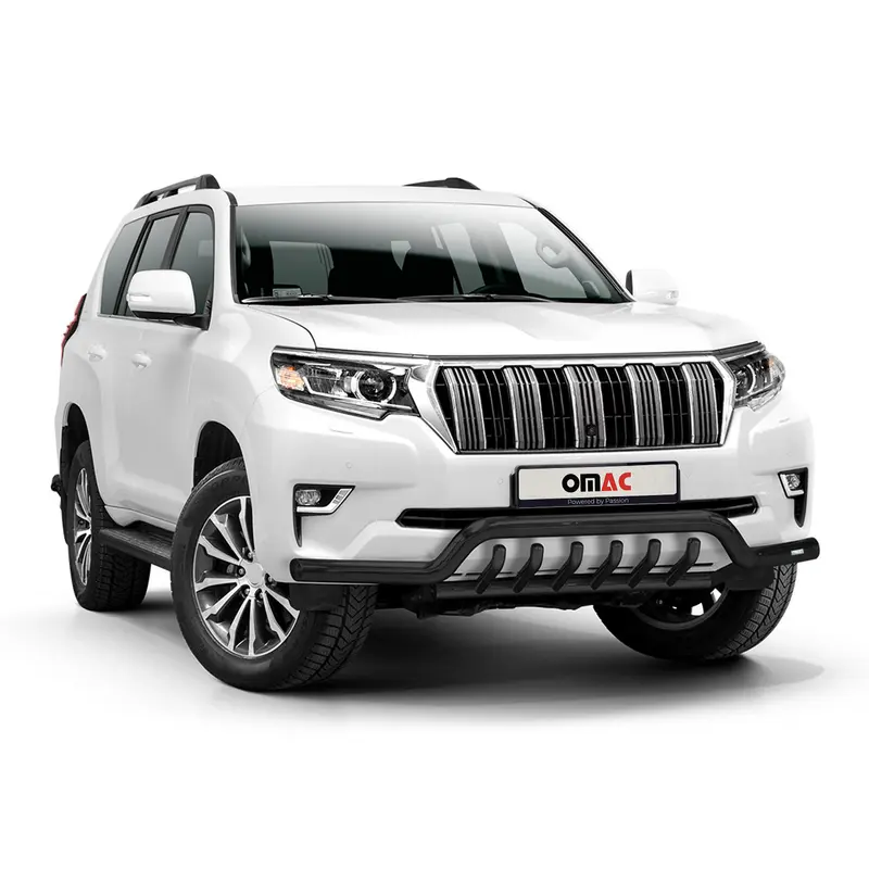 Pare-Buffle Avant Pour Toyota Land Cruiser 150 2019-2023 Acier Noir