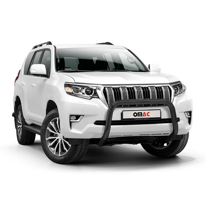 Pare-Buffle Avant Pour Toyota Land Cruiser 150 2019-2023 Acier Noir