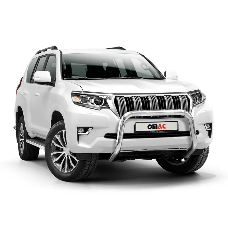 Pare-Buffle Avant Pour Toyota Land Cruiser 150 2019-2023 Argent