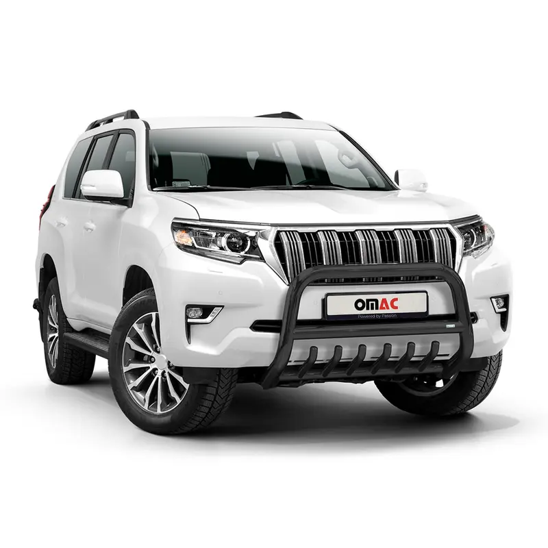 Pare-Buffle Avant Pour Toyota Land Cruiser 150 2019-2023 en Acier Noir
