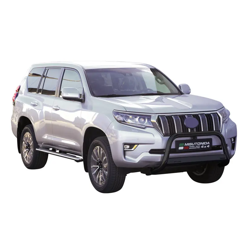 Pare-buffle Avant pour Toyota Land Cruiser J150 2019-2023 63 mm Acier Noir