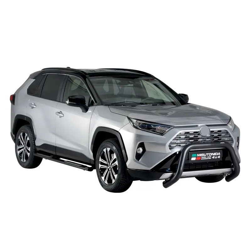 Pare-buffle Avant pour Toyota RAV4 XA50 2019-2025 Hybride 76 mm en Acier Noir