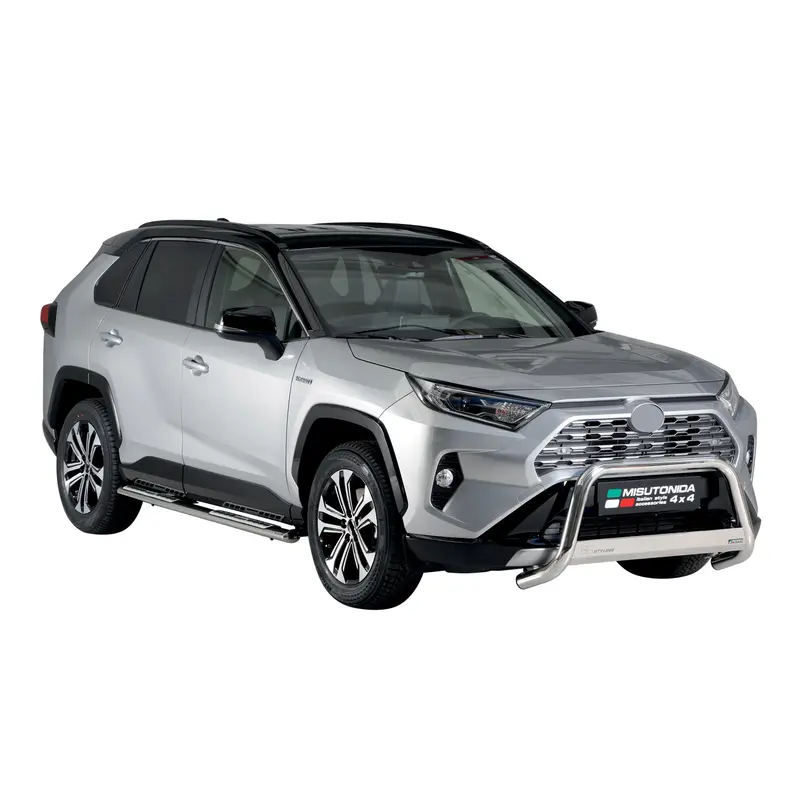 Pare-buffle Avant pour Toyota RAV4 XA50 Hybride 2019-2025 63 mm en Acier Gris