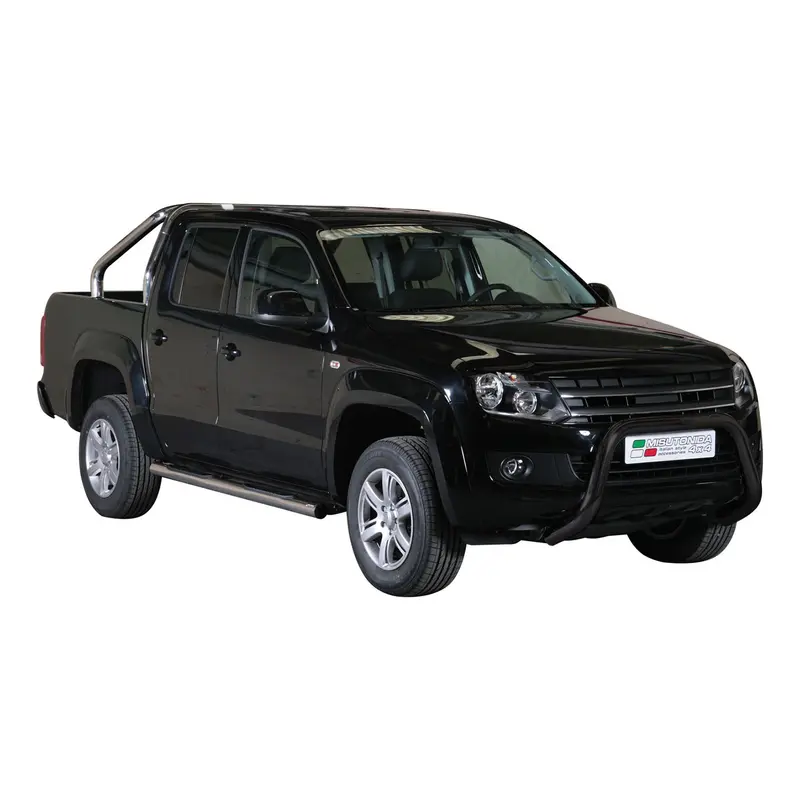 Pare-buffle Avant pour VW Amarok V6 2016-2020 76 mm en Acier Noir