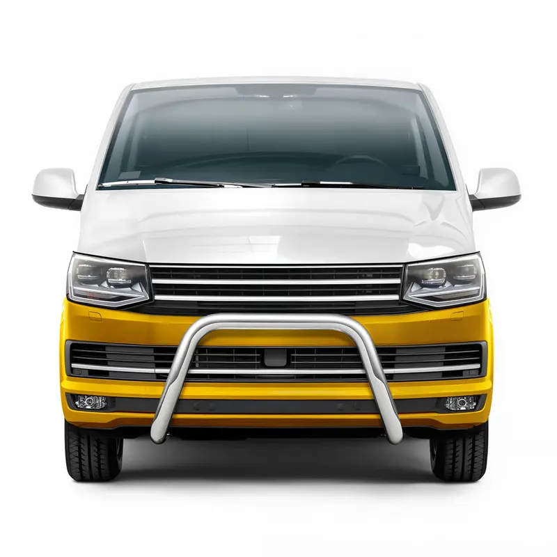 Pare-Buffle Avant Pour VW T6 T6.1 Transporter tout 2015-2024 en inox Argent
