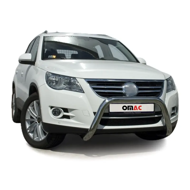 Pare-Buffle Avant Pour VW Tiguan 2007-2016 en Acier Argent