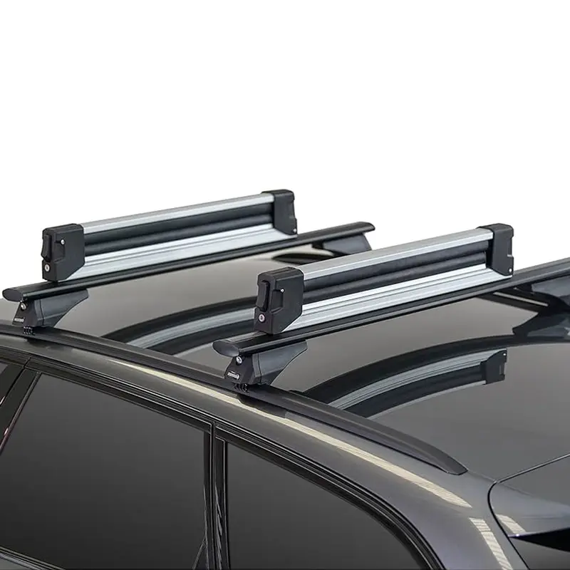 Porte-Skis Menabo Porte-Snowboard Barres De Toit Verrouillables Noir 2x