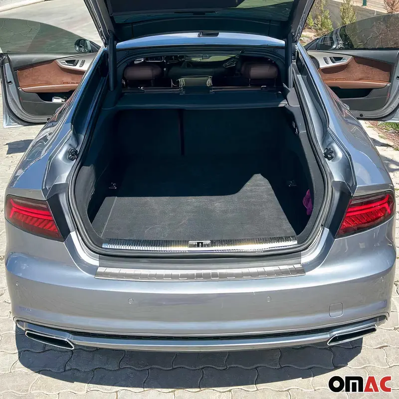 Protection de Pare-Chocs Arrière pour Audi A7 I 2010-2018 Inox finition polie