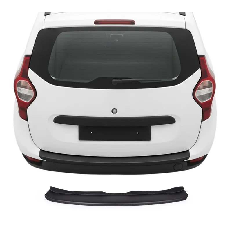 Protection de Pare-Chocs Arrière pour Dacia Lodgy 2012-2022 Acrylique noir mat