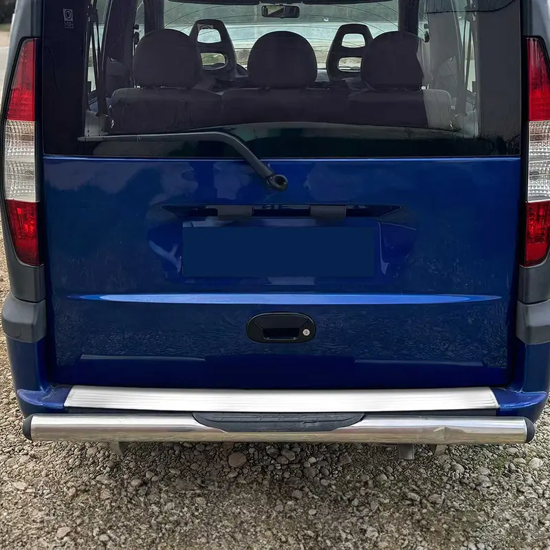 Protection de Pare-Chocs Arrière pour Fiat Doblo I 2000-2010 Inox finition polie