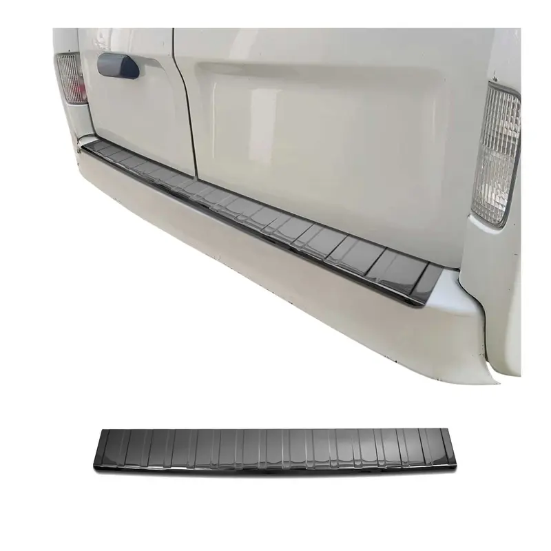 Protection de Pare-Chocs Arrière pour Opel Vivaro B 2014-2019 Inox dark chrome