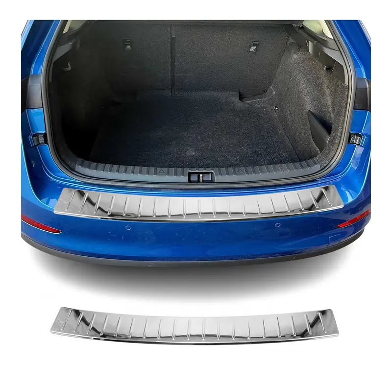 Protection de Pare-Chocs Arrière pour Skoda Scala 2019-2026 Inox finition polie