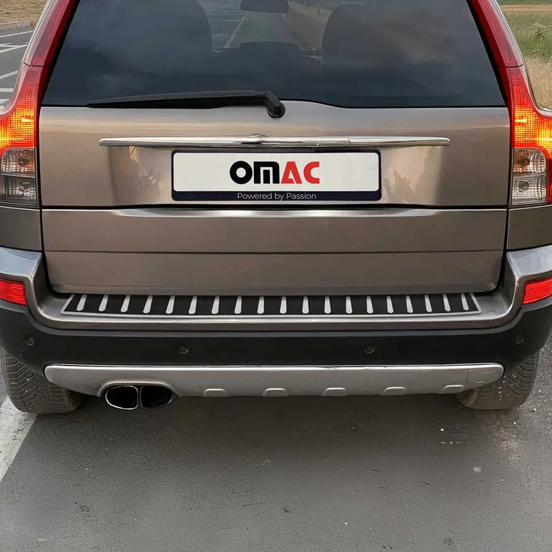 Protection de Pare-Chocs Arrière pour Volvo XC90 I 2003-2014 Inox film carbone