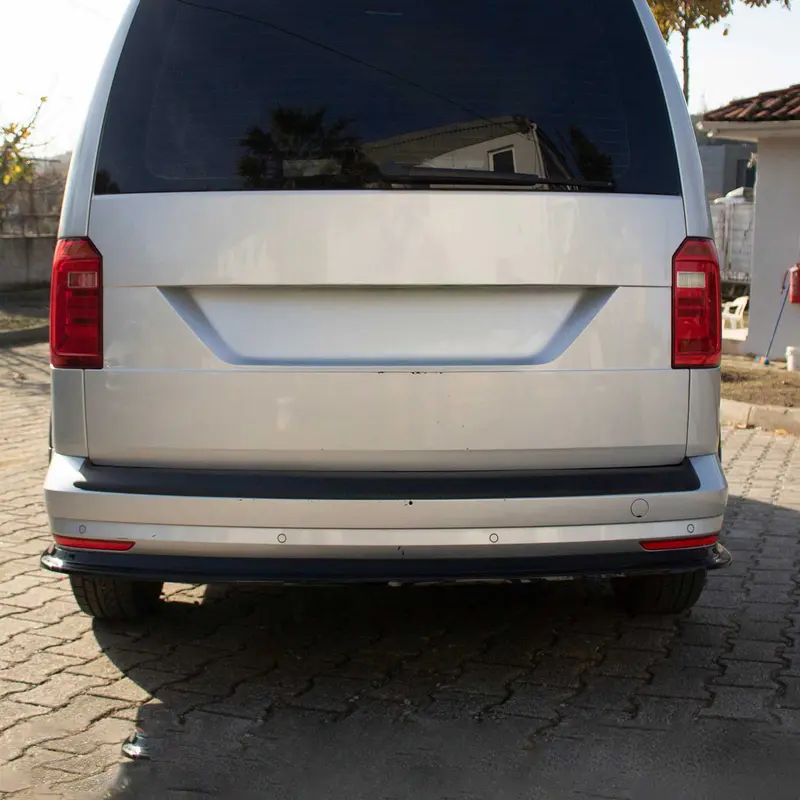 Protection de Pare-Chocs Arrière pour VW Caddy III 2003-15 Pre-FL Acryl noir mat