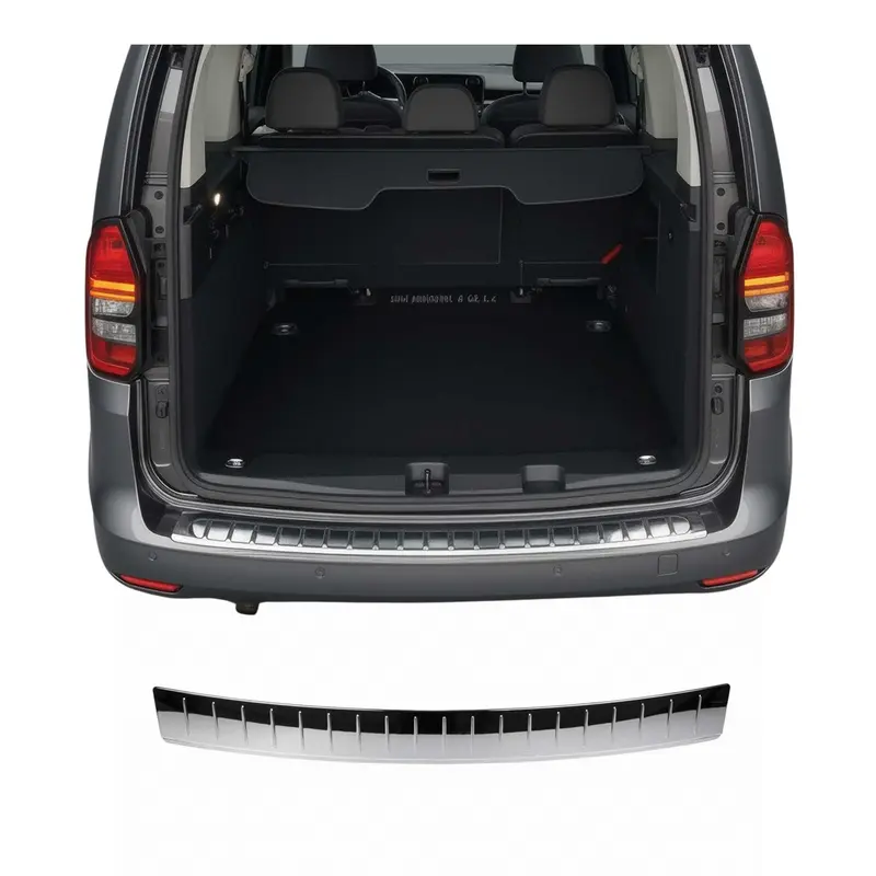 Protection de Pare-Chocs Arrière pour VW Caddy V 2020-2026 Inox finition polie