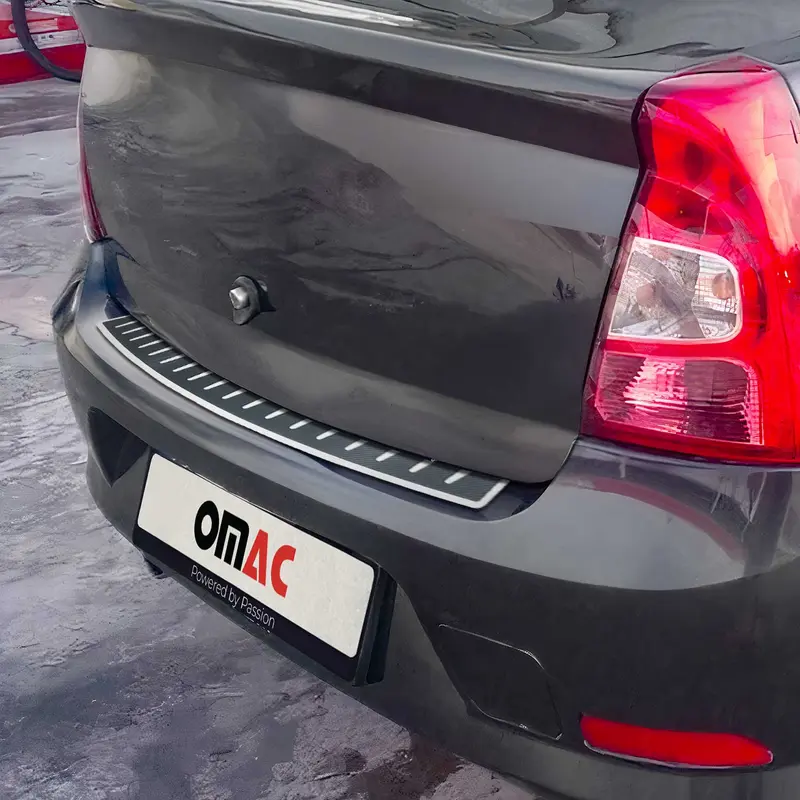 Protection de Pare-Chocs pour Dacia Logan MCV II 2012-2020 Inox film carbone