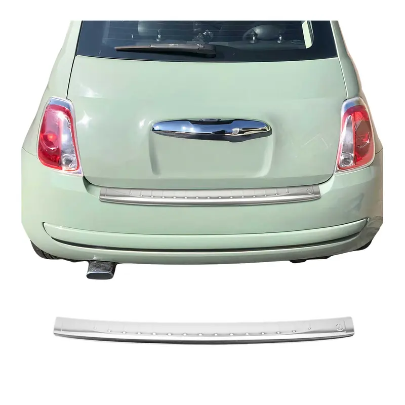 Protection de Pare-Chocs pour Fiat 500 / 500C 2007-2024 Inox finition brossée