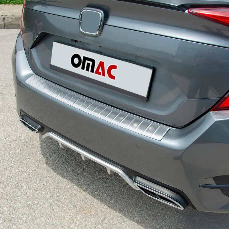 Protection de Pare-Chocs pour Honda Civic mk10 Berline 2016-2021 Inox brossée