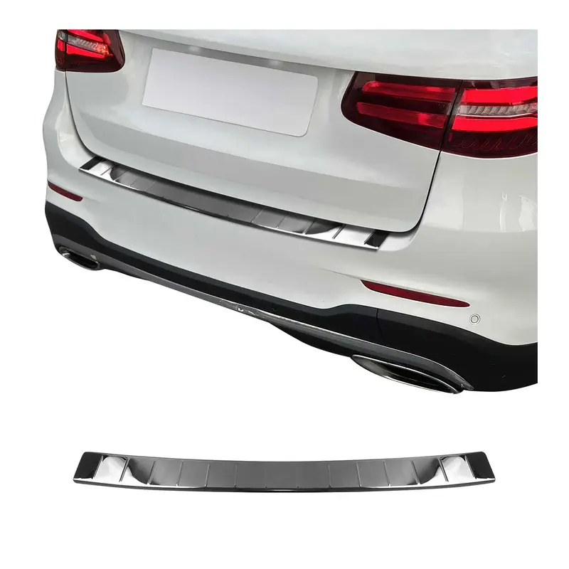 Protection de Pare-Chocs pour Mercedes GLC X253 2015-2022 Inox dark chrome