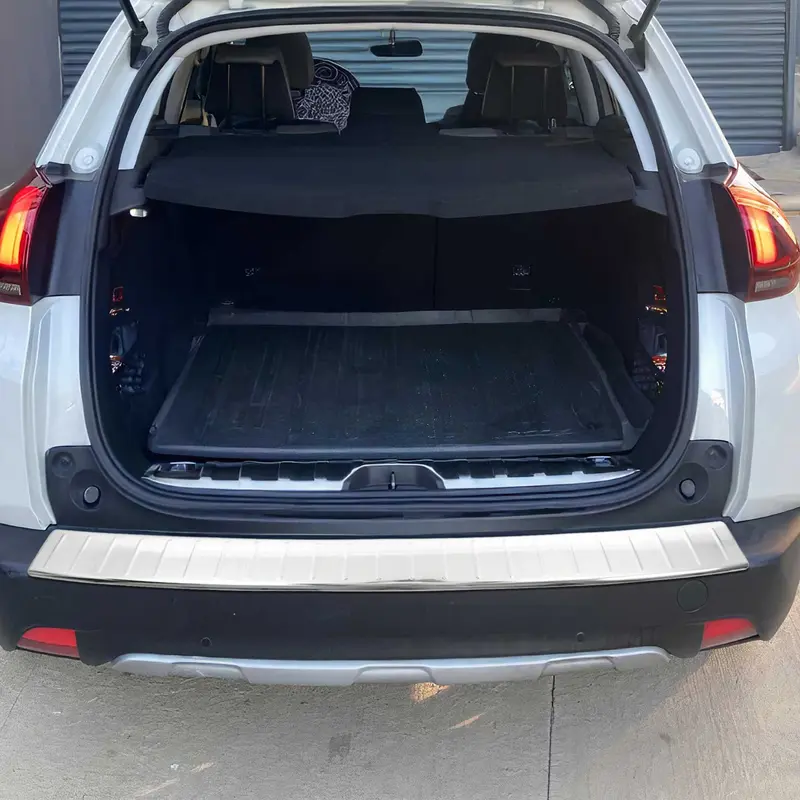 Protection de Pare-Chocs pour Peugeot 2008 I 2017-2019 Facelift Inox polie