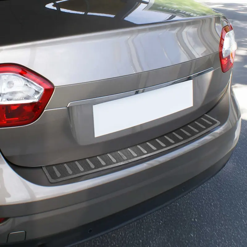 Protection de Pare-Chocs pour Renault Fluence 2009-12 Pre-FL Inox film carbone
