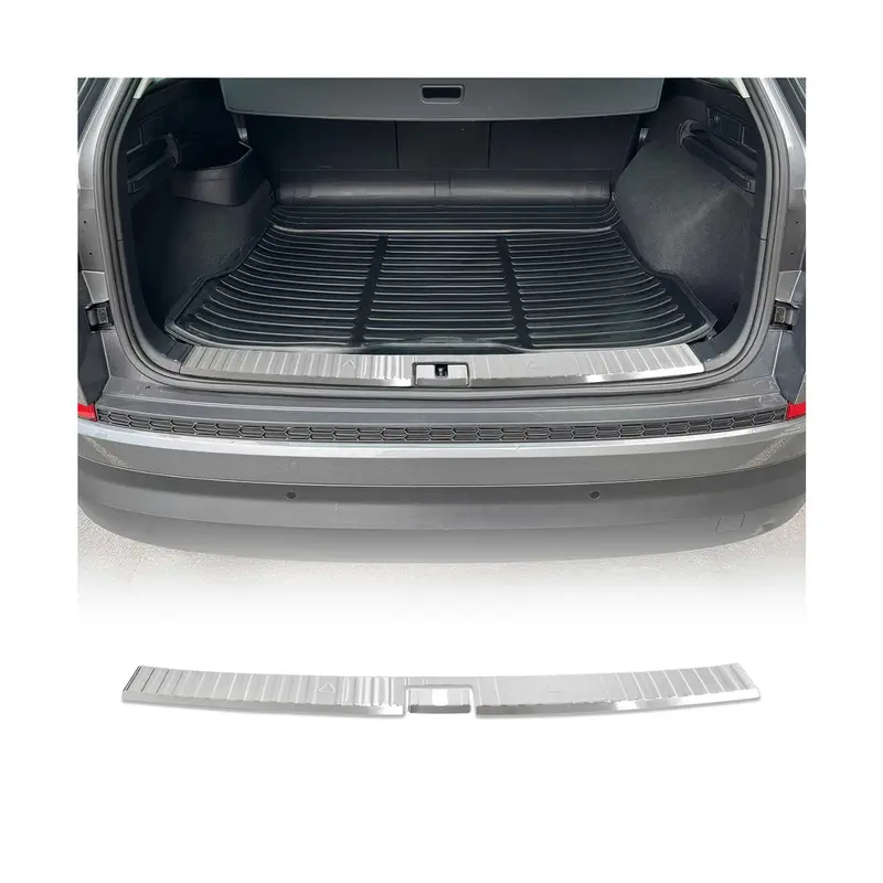 Protection de Pare-Chocs pour Skoda Kodiaq I 2016-2024 Inox finition brossée