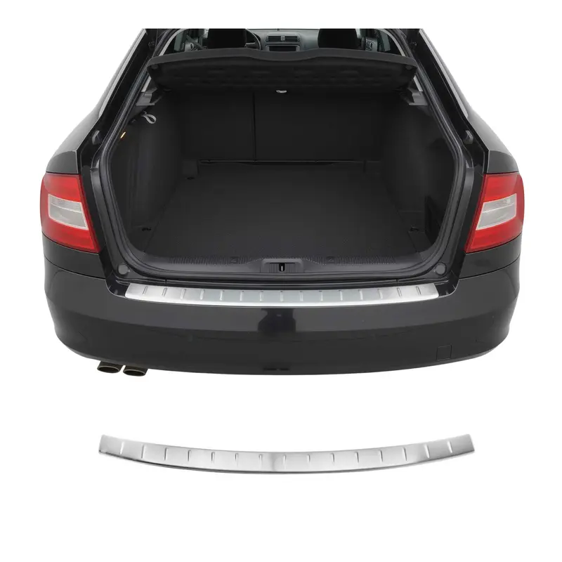 Protection de Pare-Chocs pour Skoda Octavia II Kombi 2009-2013 FL Inox brossée