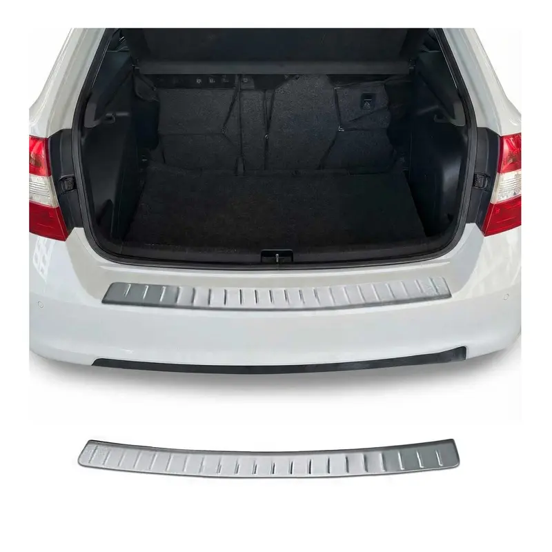 Protection de Pare-Chocs pour Skoda Rapid Berline 2012-2019 Inox brossée