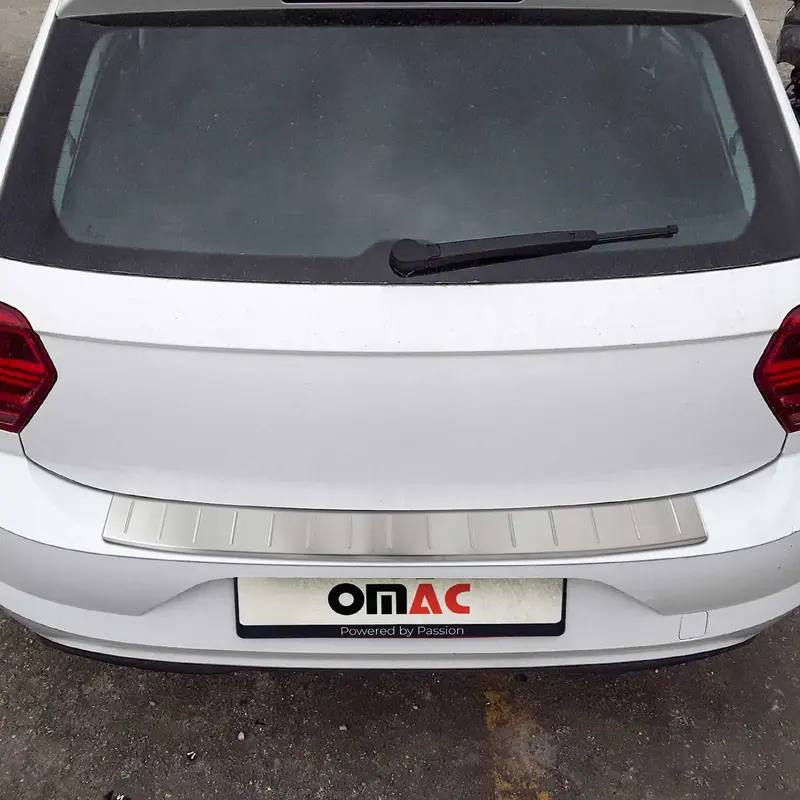 Protection de Pare-Chocs pour VW Polo mk6 Hatchback 2017-2026 Inox brossée